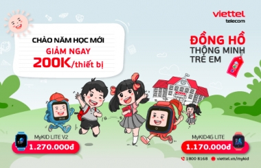Ưu đãi giảm giá đồng hồ MyKID đồng hành cùng bé tựu trường