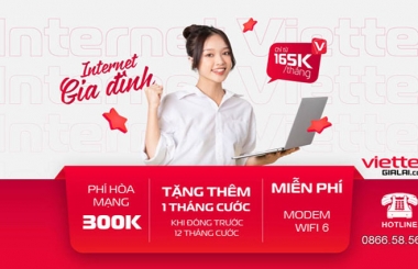 Tặng 1 tháng cước khi đăng ký gói cước internet HOMET