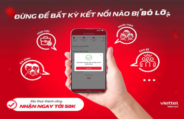 Nhận ngay tới 50k khi xác thực thành công trên MyViettel