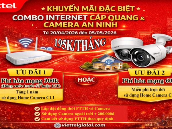 Lắp Wifi tặng Camera chỉ 195K