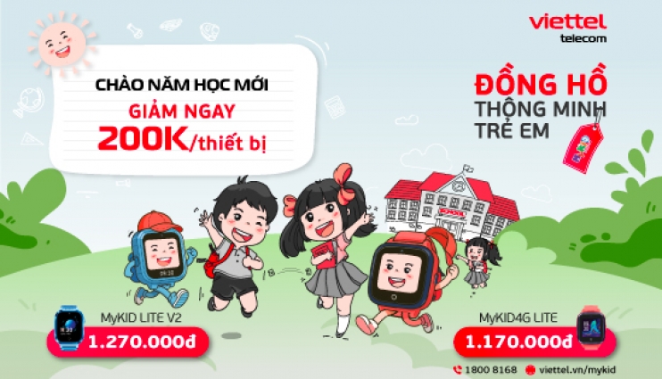 Ưu đãi giảm giá đồng hồ MyKID đồng hành cùng bé tựu trường