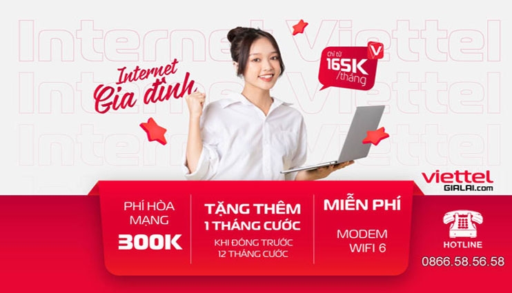 Tặng 1 tháng cước khi đăng ký gói cước internet HOMET